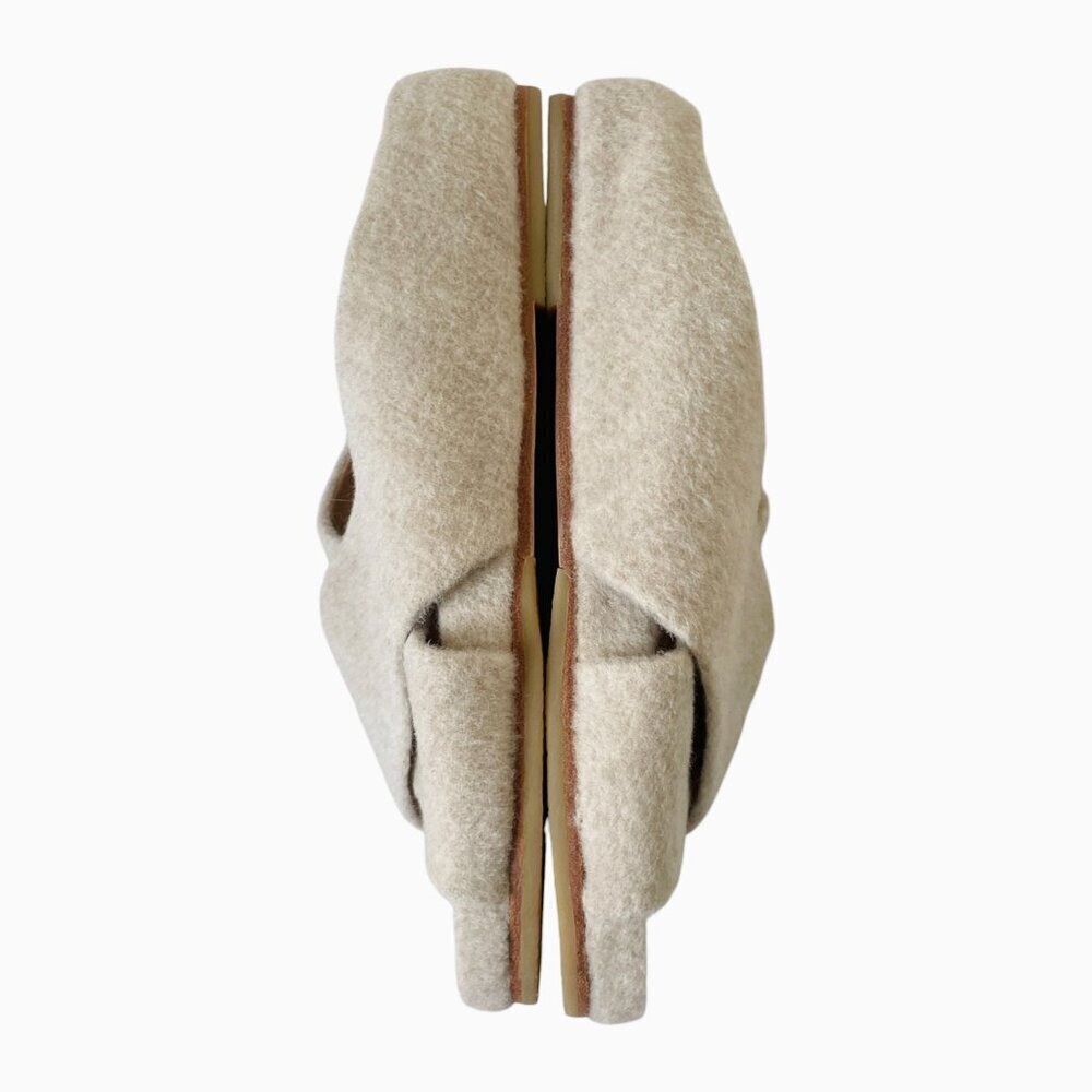 Lauren Manoogian Alpaca Criss Cross Slide Sandals - Picture 5 of 13